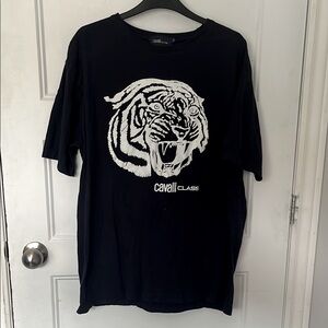 Cavalli Class Tiger Tee – Navy XL (Roberto Cavalli)